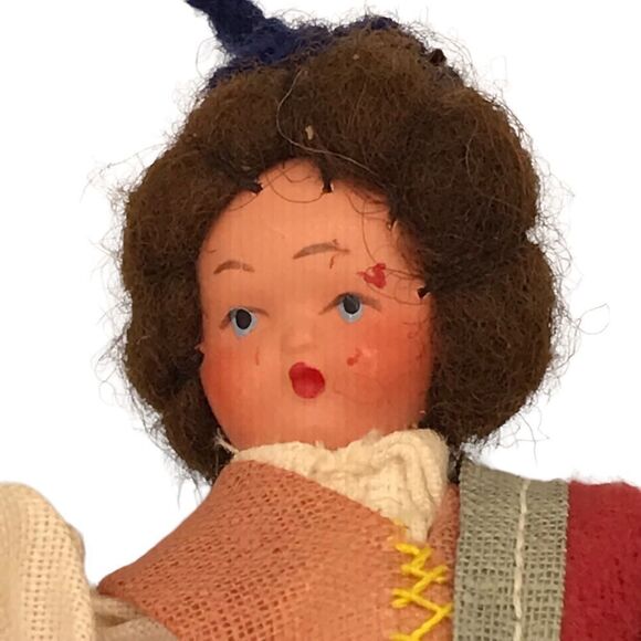 Vintage Cossack Traditional Folk Dancers Wedding Cloth Man Woman Attached Dolls - Picture 6 of 15